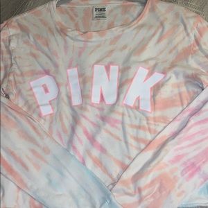 PINK Tie Dye Crop Top